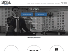 Tablet Screenshot of denver-limousines.net